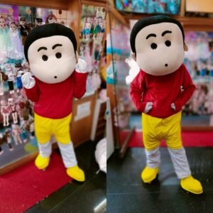 Shin Chain Mascot Costume 5.8 Feet Full Body | Fancy Dress for School Function, Birthday Party, Annual Day, Stage Show & Events | full dress, Mask Gloves Shoes