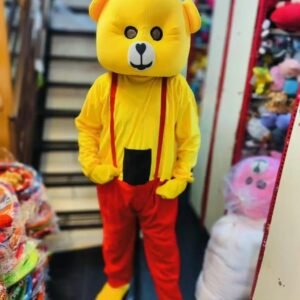 Buy New Funny Yellow Teddy Bear for Prank Mascot Costume for Instagram YouTube Videos Making & Events | Adults | Full Size