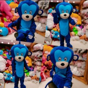 Blue Monkey Mascot Costume for Events & Parties