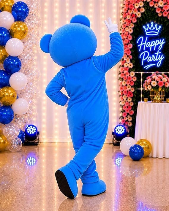 Blue Hedgehog Mascot Costume - Image 2