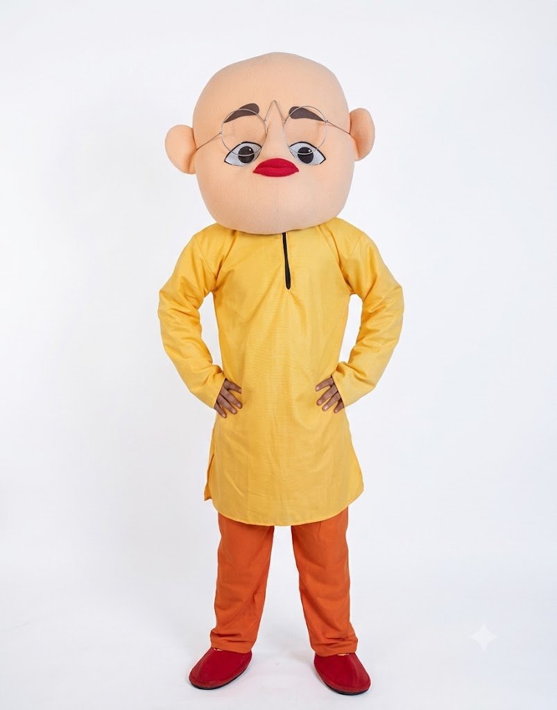 Patlu Cartoon Mascot Costume