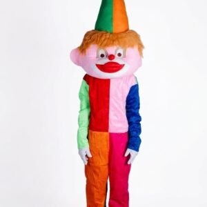 Colorful Clown Mascot Costume